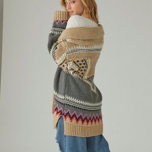 Lucky Brand aztec cardigan sweaters